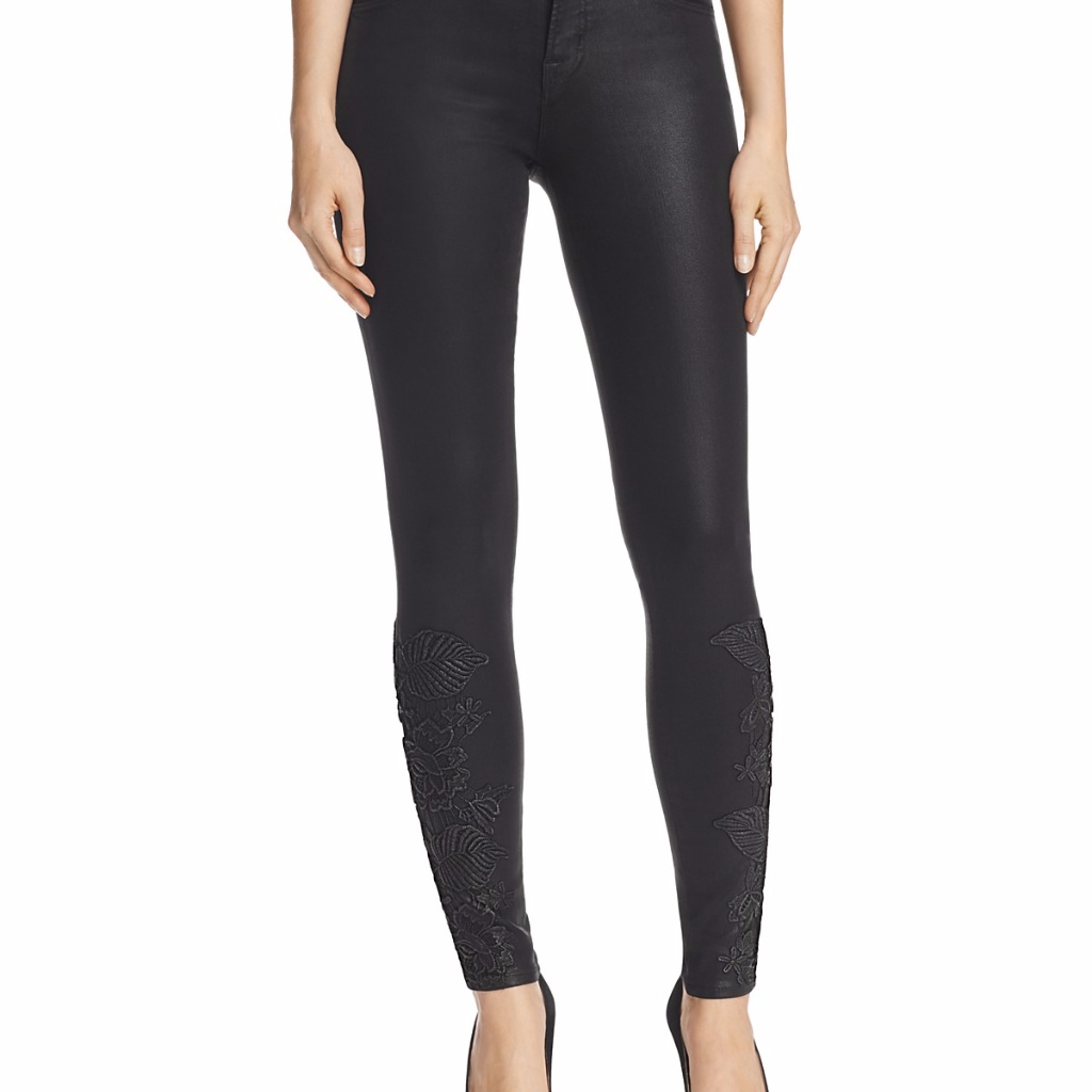 Nwt J Brand Black 901 Low Rise Coated Stealth Jeans Size 26 Or 29